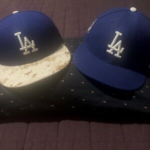 New Era Blue Fitted LA DODGERS Caps